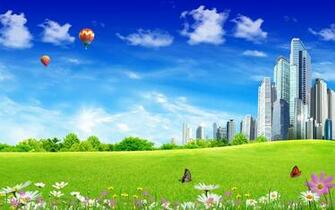 Future Fantasy City HD Wallpaper For