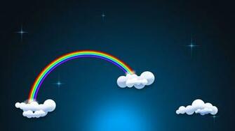 Rainbow In The Clouds Wallpaper
