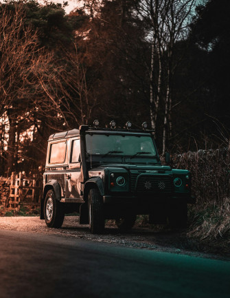 Black Jeep Wrangler On Forest During Daytime Photo