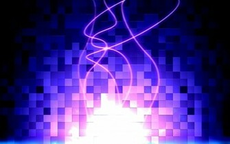 Purple Blue Abstract Cubes 3d Background Wallpaper HD