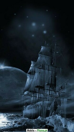 Black Sailing Boat Mobile Wallpaper Details