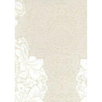 Light Blue Flock Damask Eijffinger Wallpaper