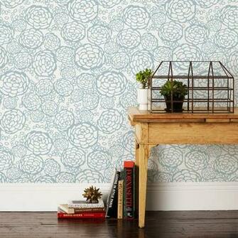 Wallpaper Hygge West Oh Joy Petal Pusher Blue