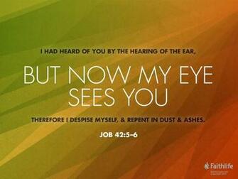 Job Esv I Had Heard Of You By The Biblia