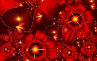 3d Abstract Happy Valentines Day Wide Wallpaper With