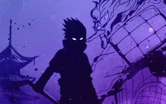 Sasuke Uchiha Wallpaper 4k Silhouette Naruto Illustration