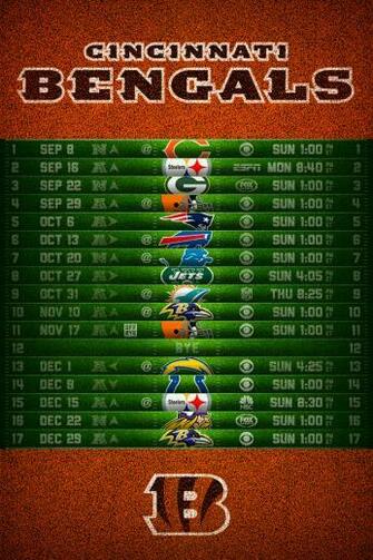 Cincinnati Bengals Football Schedule