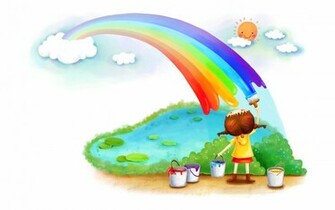 Small Kids Draw Real Painting HD Wallpaper For Desktop Background