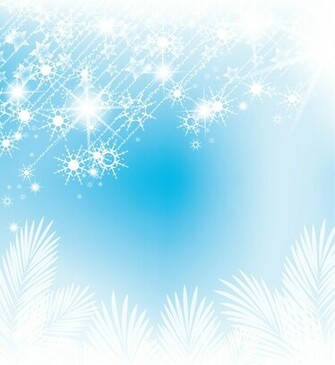 Set Of Shiny Snowflakes Background Art Vector