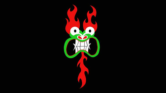 HD Wallpaper Of Aku From Samurai Jack In Plain Black Background