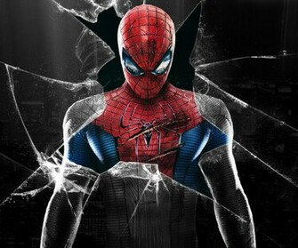 Spray Paint Spiderman Logo Screen Split