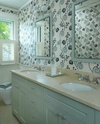 European Style Small Bathroom Wallpaper Picture