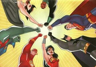 Batman Dc Comics Superman The Flash Wonder Woman Wallpaper