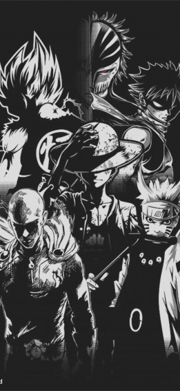 Black One Piece On Dog iPhone Wallpaper