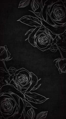 Black Rose Art iPhone Wallpaper
