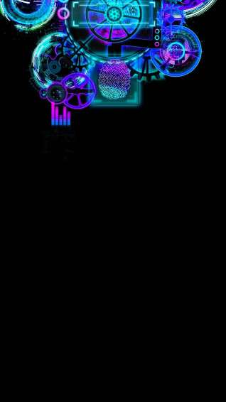 iPhone Pro Max Dynamic Island Gears Wallpaper