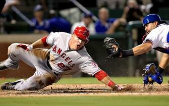 Photo Full HD Wallpaper Mike Trout Baseball Top Player Sports