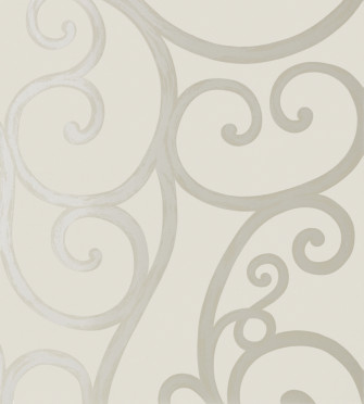 Palace Gate Silver On Neutral Wallpaper Anna French
