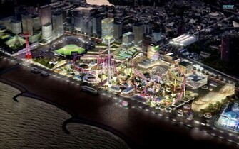 Coney Island Brooklyn Usa Wallpaper Stock