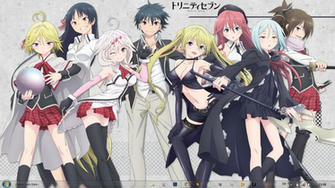 Anime Skin Theme Win Trinity Seven By Bashkara