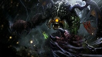 Dota Game Roshan Epic HD 1080p Wallpaper And Compatible