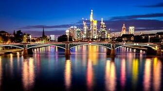 Frankfurt On World Map Wallpaper