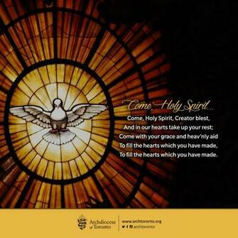 Come Holy Spirit Pentecost Catholic Prayer Holyspirit With