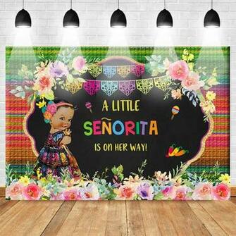 Baby Shower Photography Backdrops Little Senorita Newborn Photo