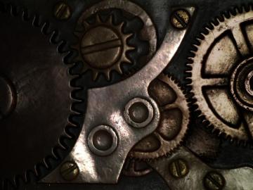 Steampunk Gear Background Clip Art Library