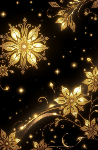 Beautiful Black Background Wallpaper