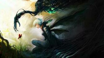Airbrushing Anime Fantasy Cg Digital Art Wallpaper Background