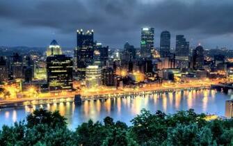 Usa Pennsylvania Pittsburgh City Town HDr Wallpaper Background
