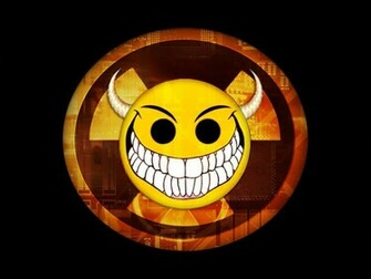 Fond D Cran Smiley M Chant Gratuit Fonds Mechant