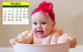 Baby Desktop Calendar Cute New Year For