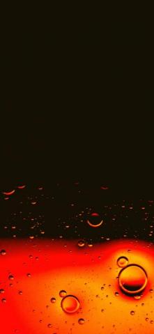 Black Orange Bubble Android Abstract Beautiful 4k Wallpaper
