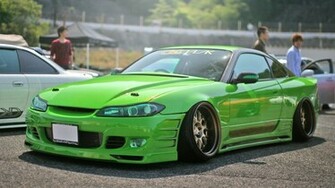 Wallpaper Cars Nissan Silvia S15 Green