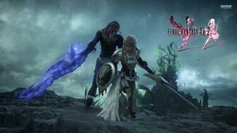 Ffxiii Lightning Vs Caius Wallpaper
