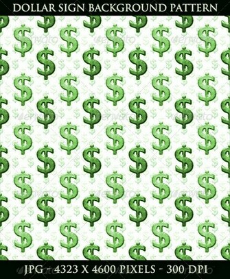 Dollar Sign Background Pattern Business Background