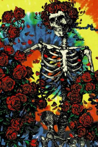 Grateful Dead Tie Dye Bertha Sticker Wallpaper