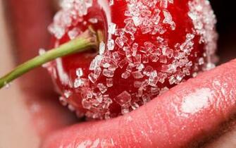 Cherry With Ice Desktop Wallpaper On Latoro