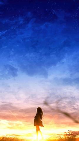 Sunset Sceney Anime Art Wallpaper 4k Pc Desktop 634a