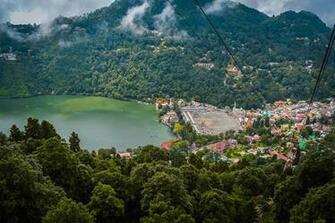 Photos India Nainital Uttarakhand Lake Forests Cities Houses