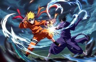 Naruto Vs Sasuke HD Wallpaper