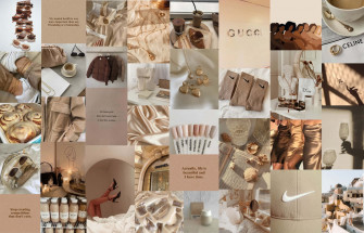 Abstract Aesthetic Beige Background Wallpaper