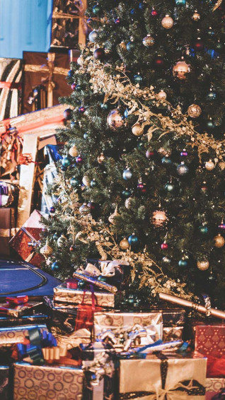 Merry Preppy Christmas iPhone Wallpaper