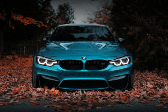 Bmw Blue Front Autumn Face F80 Sight 1080p Wallpaper