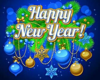 D Happy New Year Wallpaper