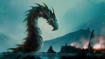 Dragon And Warrior 4k Wallpaper HD Artist