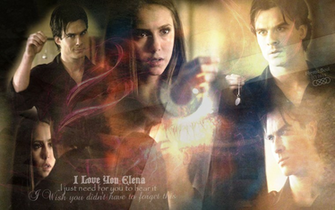 Damon And Elena Tvd Wallpaper By Mysticsoulfanart
