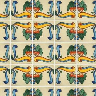 Spanish Tile Temporary Decorative Vinyl Applique Flooring Spanishtile